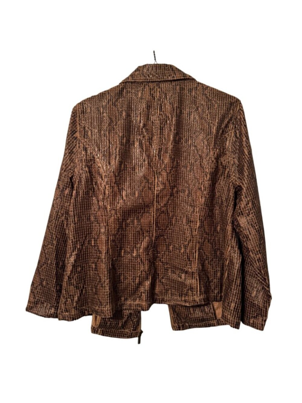 Ruby Rd. Womens Snake Print Zip-Up Jacket Size 18W 100% Polyester Jacket - Picture 9 of 12